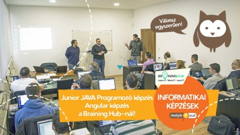 Junior JAVA Programozó képzés Braining Hub Képzési Centrumban
